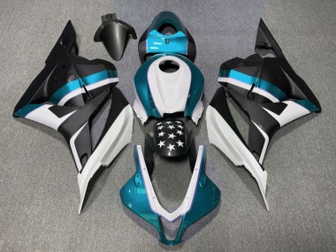 Estrella Negra Mate & Azul Claro 2009-2012 Honda CBR600RR Carenado Moto