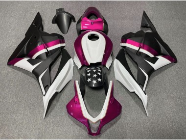 Estrella Negra Mate & Rosa 2009-2012 Honda CBR600RR Carenado Moto