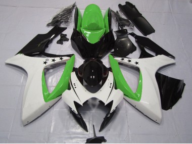 Estrella Verde 2006-2007 Suzuki GSXR 600-750 Carenado Moto