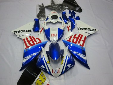 Fiat Con Azul Claro 2012-2014 Yamaha R1 Carenado Moto