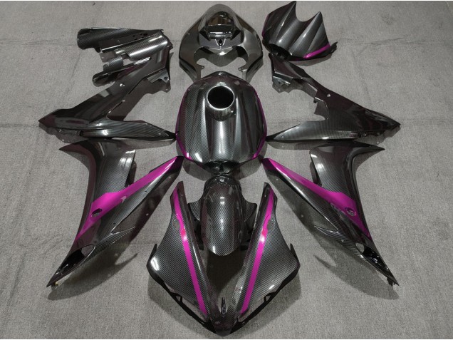 Fibra De Carbono Estilo W Rosa 2004-2006 Yamaha R1 Carenado Moto Fibra De Carbono Estilo W Rosa 2004-2006 Yamaha R1 Carenado Moto