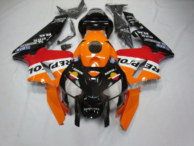 Fondo Negro Repsol 2005-2006 Honda CBR600RR Carenado Moto Fondo Negro Repsol 2005-2006 Honda CBR600RR Carenado Moto