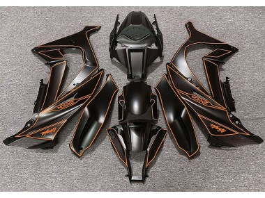 Forro Negro Mate & Naranja 2011-2015 Kawasaki ZX10R Carenado Moto