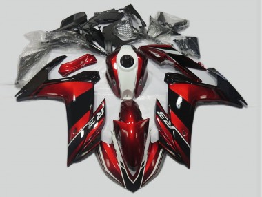 Granate & Negro 2015-2018 Yamaha R3 Carenado Moto