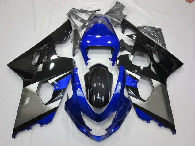 Gris Azul & Negro 2004-2005 Suzuki GSXR 600-750 Carenado Moto