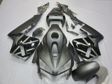 Gris Mate & Negro 2005-2006 Honda CBR600RR Carenado Moto