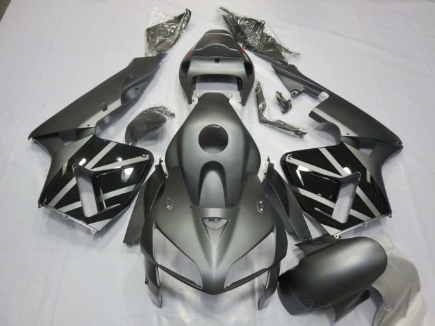 Gris Mate & Negro 2005-2006 Honda CBR600RR Carenado Moto Gris Mate & Negro 2005-2006 Honda CBR600RR Carenado Moto
