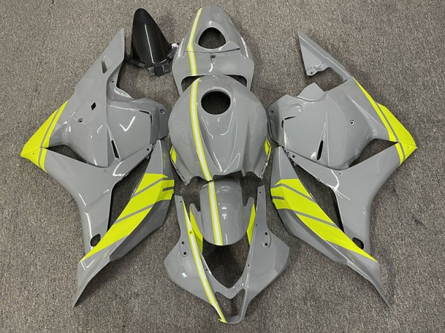 Gris Nardo & Amarillo Alta Visibilidad 2009-2012 Honda CBR600RR Carenado Moto