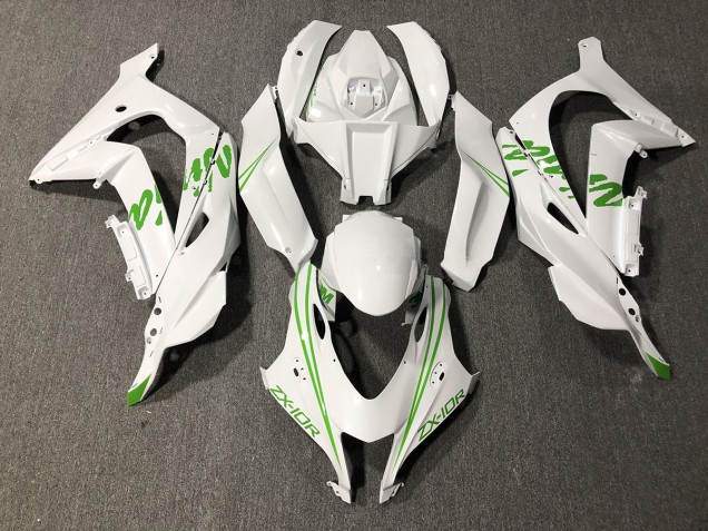 Kawi Verde Perla Blanco 2016-2019 Kawasaki ZX10R Carenado Moto