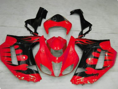 Llama Roja 2007-2008 Kawasaki ZX6R Carenado Moto