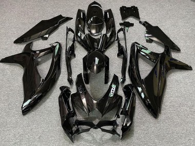 Logotipos En Blanco & Negro Brillante 2008-2010 Suzuki GSXR 600-750 Carenado Moto