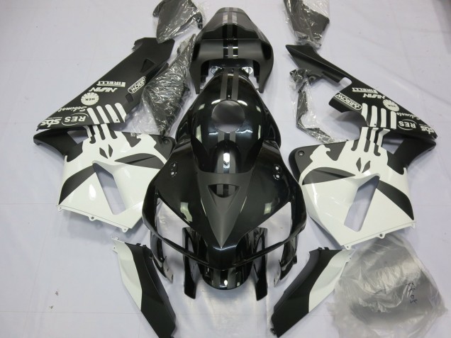 Logotipos En Negro Mate & Puisher 2005-2006 Honda CBR600RR Carenado Moto