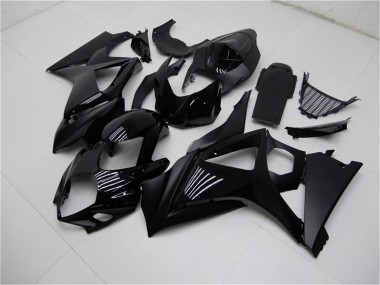 Carenados Moto Suzuki GSXR 1000 2007-2008 - Negro Brillante Negro Mate No Calcomanía