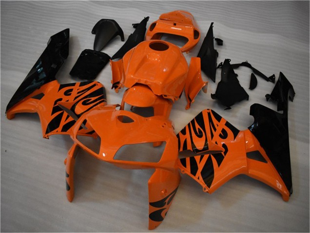 Carenado Moto Honda CBR600RR 2005-2006 - Naranja Negro Llama