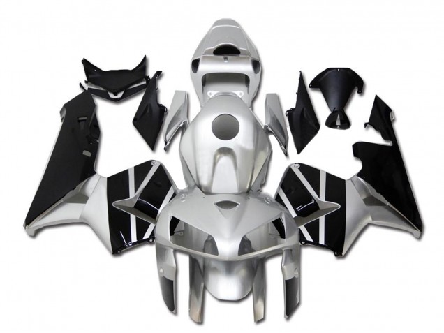 Carenado Moto Honda CBR600RR 2005-2006 - Plata Negro
