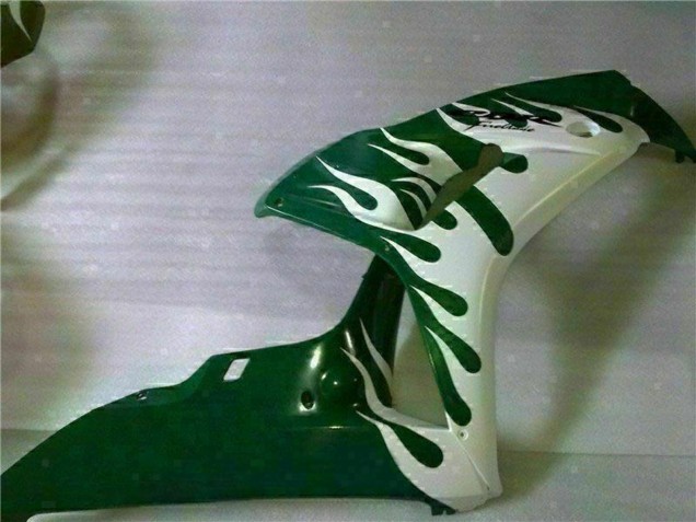 Carenados Moto Honda CBR1000RR 2006-2007 - Blanco Verde Llama