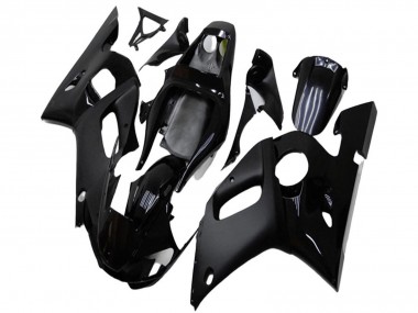 Carenados Moto Yamaha YZF R6 1998-2002 - Negro Brillante Negro Mate