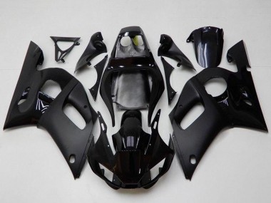 Carenados Moto Yamaha YZF R6 1998-2002 - Negro Brillante Negro Mate