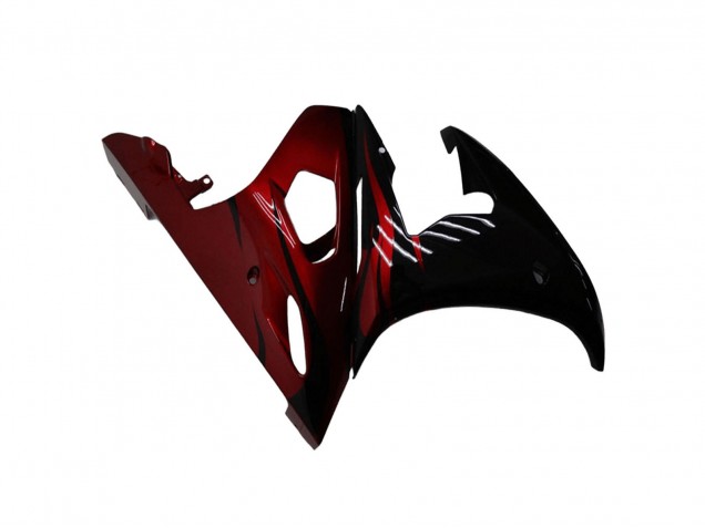 Kits Carenado Moto Yamaha YZF R6 2003-2004 - Negro Brillante Rojo