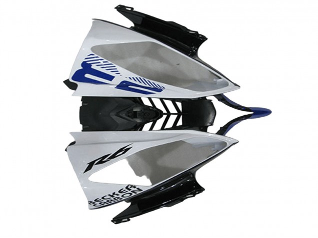 Carenados Moto Yamaha YZF R6 2008-2016 - Blanco Azul Negro Mate Yamalube