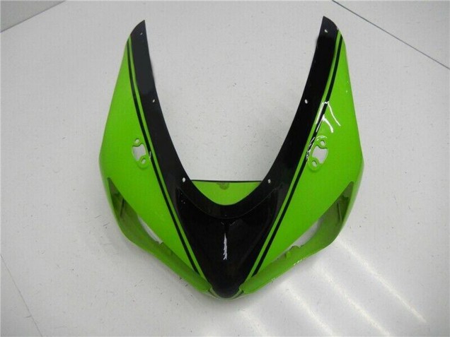 Carenado Moto Kawasaki ZX6R 2005-2006 - Verde Negro Brillante