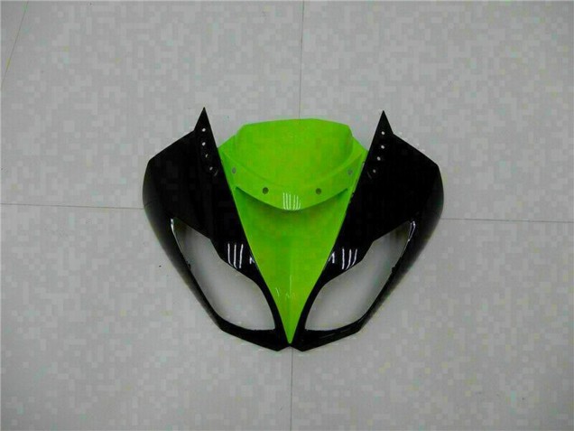 Carenados Moto Kawasaki ZX6R 2009-2012 - Negro Brillante Verde