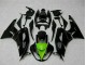 Carenados Moto Kawasaki ZX6R 2009-2012 - Negro Brillante Verde