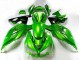 Carenado Moto Kawasaki ZX14R ZZR1400 2012-2024 - Verde Negro Brillante