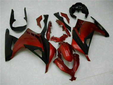 Carenados Moto Kawasaki Ninja 300 EX300R 2013-2024 - Rojo Negro
