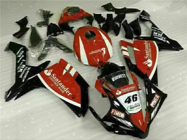 Carenados Moto Yamaha YZF R1 2007-2008 - Rojo Blanco Negro Fimer Santander 46