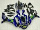 Carenados Moto Yamaha YZF R1 2015-2019 - Azul Plata Negro Verde MoviStar