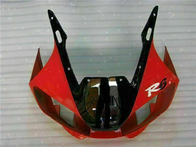 Carenado Moto Yamaha YZF R6 1998-2002 - Blanco Rojo Negro Brillante