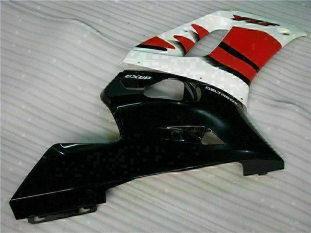 Carenado Moto Yamaha YZF R6 1998-2002 - Blanco Rojo Negro Brillante