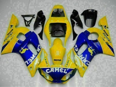 Carenados Moto Yamaha YZF R6 1998-2002 - Amarillo Azul Blanco Camello Motul