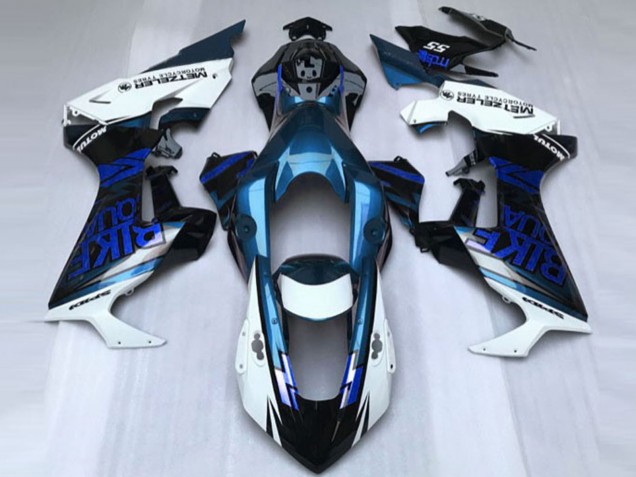 Carenado Moto Honda CBR1000RR 2017-2023 - Blanco Azul Negro Brillante