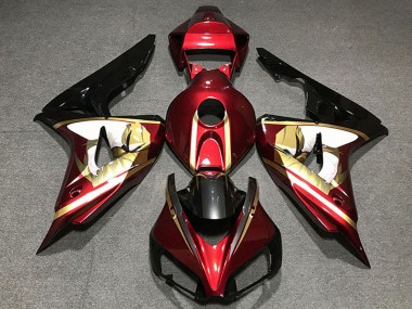 Carenados Moto Honda CBR1000RR 2006-2007 - Rojo Blanco Oro Negro Brillante