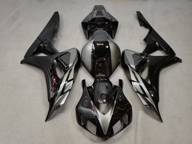 Carenados Moto Honda CBR1000RR 2006-2007 - Plata Negro Brillante