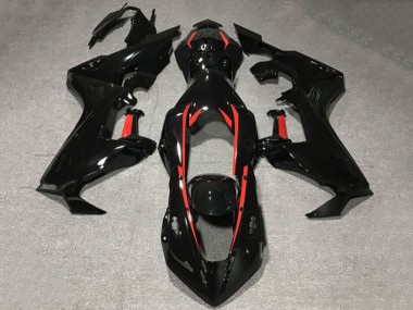 Carenados Moto Honda CBR1000RR 2017-2023 - Negro Brillante Rojo Línea