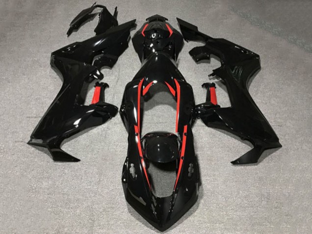 Carenados Moto Honda CBR1000RR 2017-2023 - Negro Brillante Rojo Línea