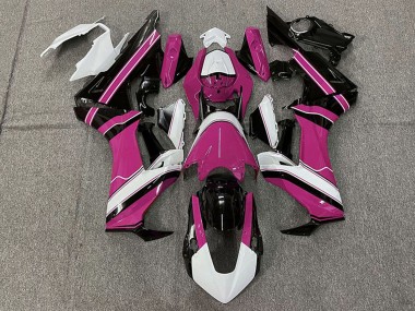 Carenados Moto Honda CBR1000RR 2017-2023 - Blanco Rosa Negro Brillante
