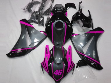 Carenados Moto Honda CBR1000RR 2008-2011 - Gris Rosa Negro Mate Motul 46