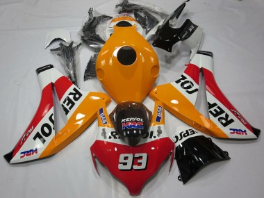 Carenados Moto Honda CBR1000RR 2008-2011 - Naranja Blanco Rojo Negro Brillante Repsol 93