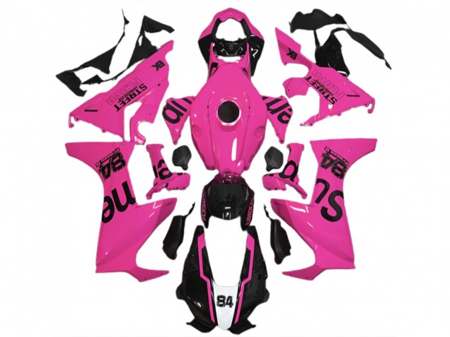 Carenados Moto Honda CBR1000RR 2017-2023 - Rosa Negro Brillante Street Flava