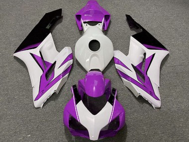 Carenados Moto Honda CBR1000RR 2004-2005 - Blanco Púrpura Negro Brillante