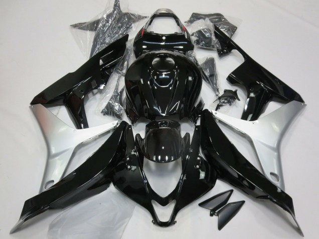 Carenados Moto Honda CBR600RR 2007-2008 - Plata Negro Brillante