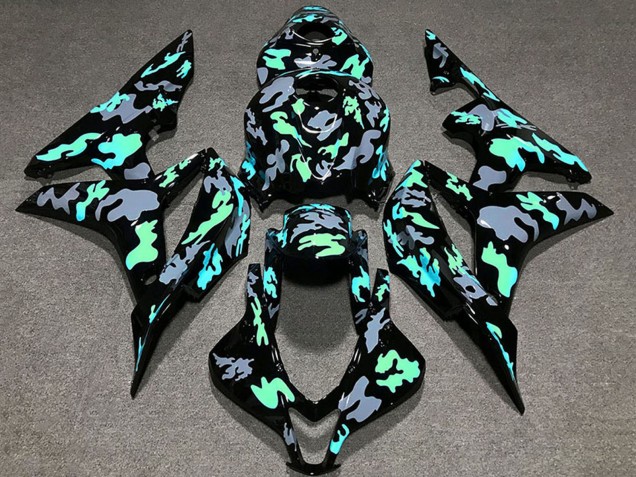 Carenados Moto Honda CBR600RR 2007-2008 - Verde Gris Camouflage