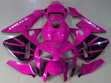 Carenados Moto Honda CBR600RR 2005-2006 - Hot Rosa Negro OEM Estilo