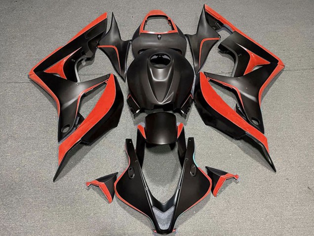 Carenado Moto Honda CBR600RR 2007-2008 - Rojo Negro Mate