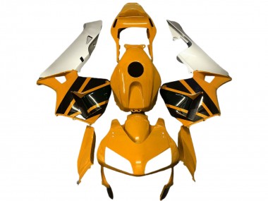 Carenados Moto Honda CBR600RR 2003-2004 - Plata Mustard Amarillo Negro Brillante