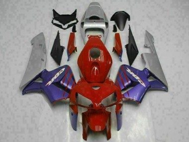 Carenados Moto Honda CBR600RR 2005-2006 - Rojo Púrpura Gris
